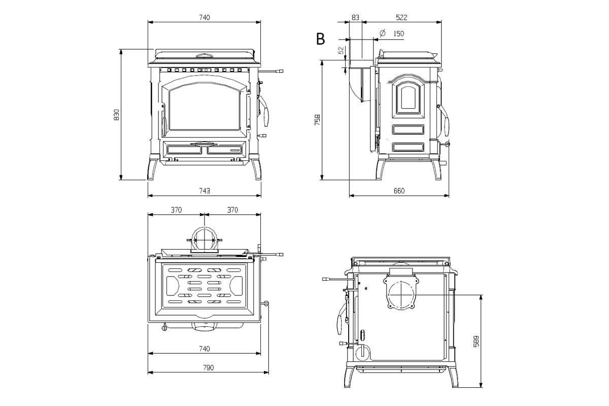 stove Isotta con cerchi Evo from La Nordica